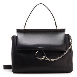 Chloe Faye Shoulder Bag Leather Medium Black Retail $1770